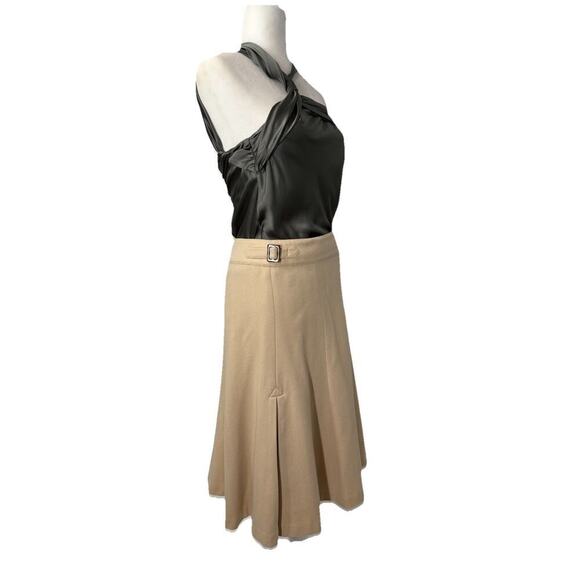 Ralph Lauren Collection Purple Label Skirt Ivory Cashmere Wool A-line Runway 6 S - Picture 2 of 11